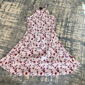 Ribbed Floral Dress